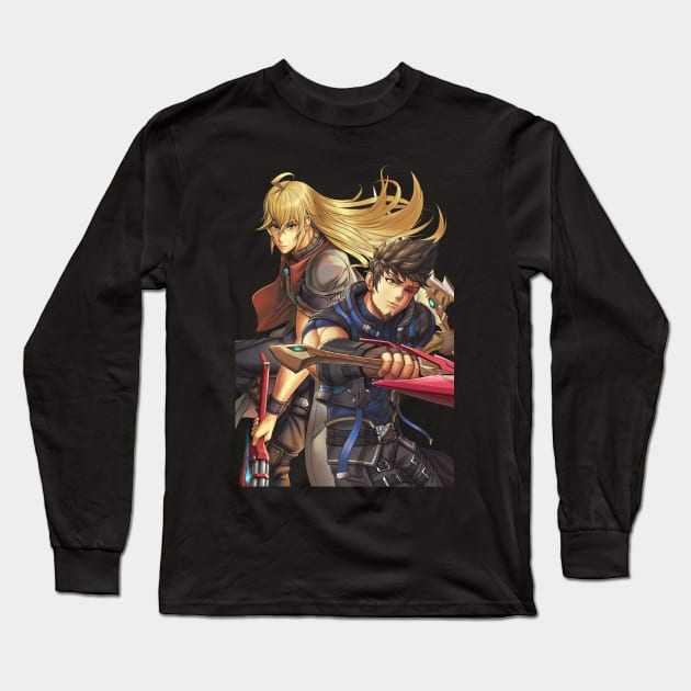 Shulk and Rex Long Sleeve T-Shirt by hybridmink